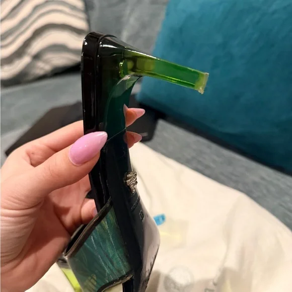 Versace Black and Green Mules - Picture 14 of 16